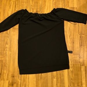 NAVY off the shoulder dress